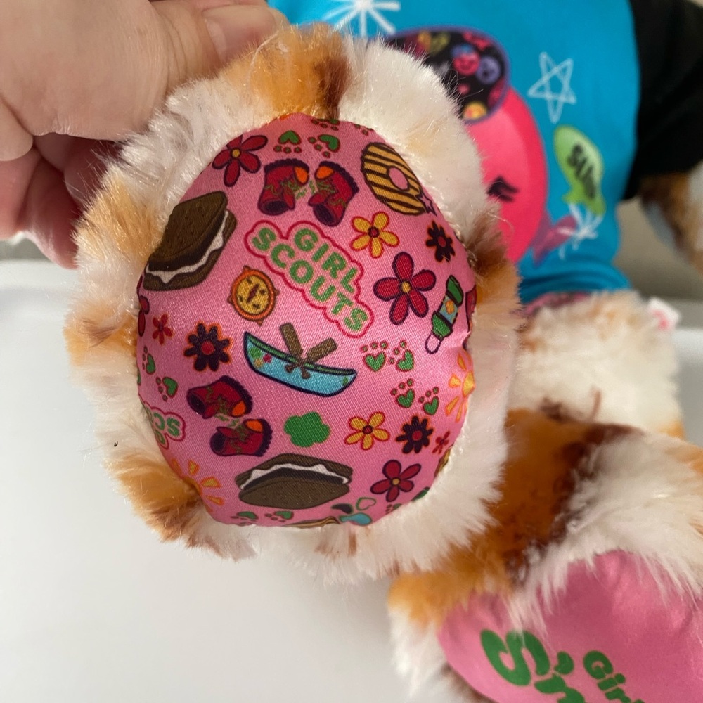 Build A Bear plush BAB Girl Scouts Smores Bear Caramel Swirl Smores With Outfit - Picture 4 of 7